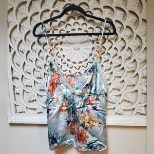 Lilac & Lavender Satin And Lace Cami Tank XXL NWT